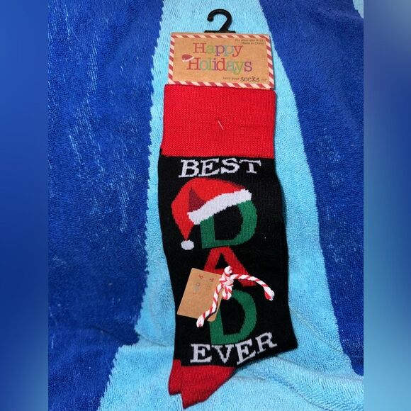 Christmas men’s Dad socks men’s shoe size 8-12 - Picture 1 of 6